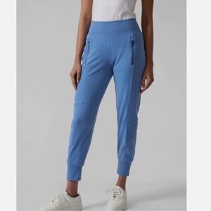 Athleta Venice Moto Jogger in Cottage Blue L